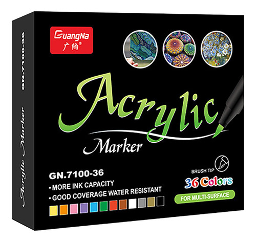 Marcador De Pintura Acrílica Suave A Base De Agua 36color 71