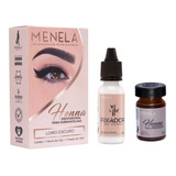 Kit Henna Sobrancelhas Menela Profissional Loiro Escuro