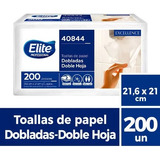 1 Paquete De Toalla Interfoliada Elite Professional 200 Un