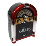 Radio Mini Jukebox Bluetooth Usb Am Fm Mp3 Led Vintag Bivolt