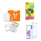 Kit Fone Sem Fio + Capinha Samsung A53 + Película 9d