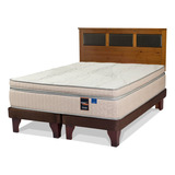 Cama Europea Maximo Cobre Flex 2 Pl Bd + Respaldo Toscana