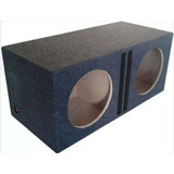 Cajón Caja Acústica Subwoofer Doble 12 Slot Port Litrada Frente 25mm