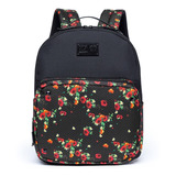 Mochila Cavalera Feminina Estampa Floral Moderna Fashion