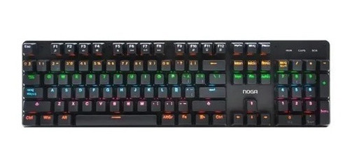 Teclado Gamer Mecanico Pc Led Clover X + Protector Oferta