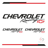 Calca Sticker Chevrolet Racing De 60x15 + 2 De Regalo D 8x20