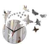 Reloj De Pared 3d Mariposa Relojes Argenta2 Argenta2 E