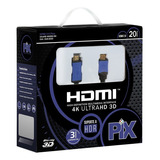 Cabo Hdmi 4k Plus 20m 2.0 Hdr Com Filtro