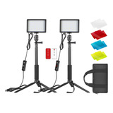 Neewer Luz De Vídeo Led Usb Regulable 2pcs C/ Remoto Y Bolsa