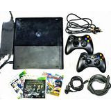 Xbox 360 Slim E Negro (+2 Controles+1tb+100juegos)