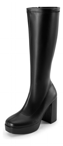 Botas Hasta La Rodilla Con Plataforma Para Mujer, Botas Gogo