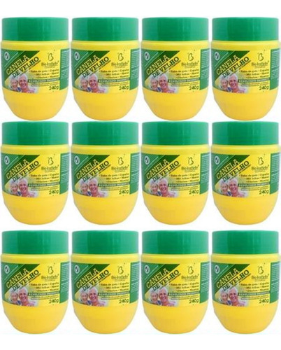 12 Gel Massageador Canela De Velho 240g Pote Atacado