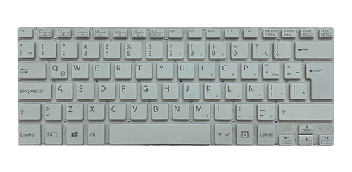 Teclado Sony Svf142 Blanco Sin Marco Svf142c29u Svf143b1yu