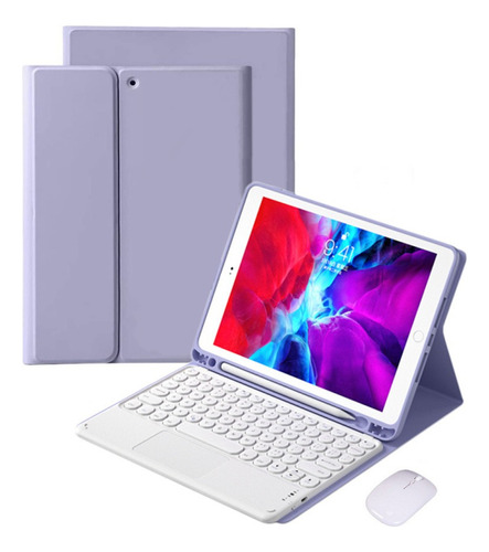 Funda Con Teclado Táctil Y Ratón Para iPad 10,2'' 9/8/7ª Gen