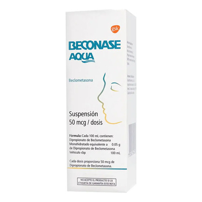 Beconase Aqua Suspensión En Aerosol 50 Mcg, 1 Frasco Atomizador 200 Dosis | Envío gratis