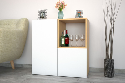 Aparador Bahiut Vajillero Modular Puertas Estantes - 0,80mts | MercadoLibre