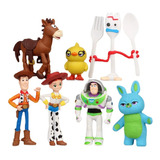 Set 7 Figuritas Toy Story Buzz Lightyear De Acción Cumpleaño