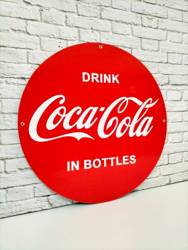 Vintage Coca Cola In Bottles Letrero De Metal Estilo Antiguo