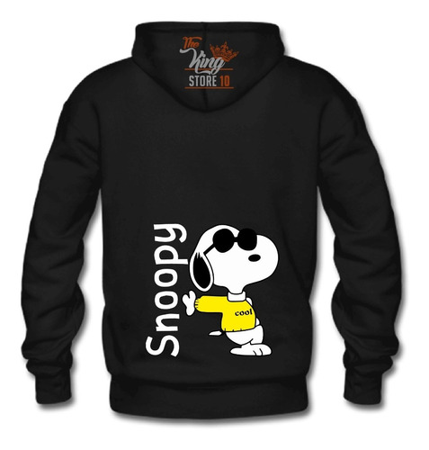 Poleron Cierre, Snoopy, Charlie Brown, Dibujos Animados, Peanuts, Xxxl / Kingstore10