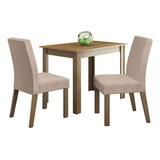 Juego Comedor Madesa Vic Mesa Tablero De Madera Y 2 Sillas