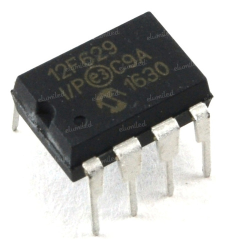 Pic12f629-i-p Micro 8-bits (flash Eprom) (dip-8) Pack X4