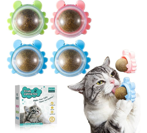 Juguete Interactivo P/ Gatos Catnip Ball Bola Hierba Gatera 