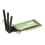 Placa Wifi Pci Tl-wn951n 300mbps 3 Antenas