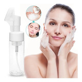 Kit 6 Frasco Pump Espumador Escova Limpeza Facial Skin Care