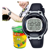 Relógio Pulso Casio Infantil Digital Prova Dágua + Brinde