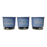 Kit Vaso Plante O Bem Azul Para Hortas Verticais - Raiz