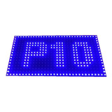 Placa Led Módulo P10 Azul 32x16 Para Painel Led Interno 