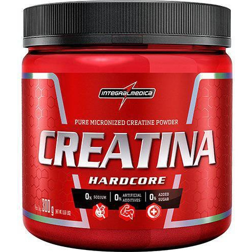 Creatina Hardcore 300g Monohidratada Pura - Integral Médica