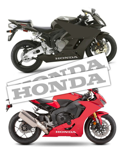 Stickers Calcomanías Vinil Honda 24cm 2 Pzs Moto Auto Troca