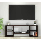 Mueble Mesa Para Tv Led Rack 120 Cm  Modelo Gio Choco