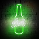 Painel Luminoso Beer Neon Led Copo Cerveja Luminária Bar