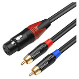 Cable Divisor De Y De Xlr Hembra Rca Doble, Cable De In...