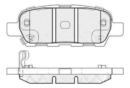 Pastillas Freno Para Nissan Qashqai 1.5- 1.6- 2.0 07/ Traser Foto 2