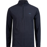 Poleron Hombre Jacaranda Nano-f 1/4 Zip Lippi Azul Marino