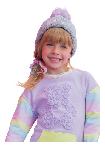 Gorro De Tricot Touca De Lã Pompom Menina Inverno Beanie Top