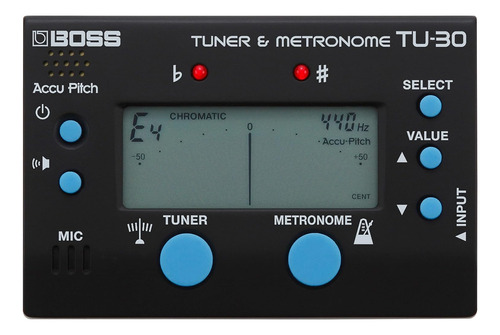 Sintonizador Y Metrónomo Boss Tu-30 (tu30) Sintonizador + Me