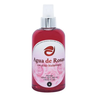 Fitomex Agua de Rosas con Ácido Hialurónico Hidratante 250 ml Rostro | MercadoLibre