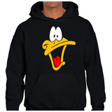 Sudadera Looney Tunes Pato Lucas Rostro