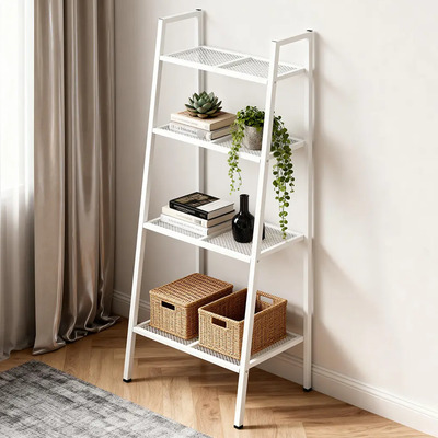 Estantería Blanca SONHEO SH-BLANCO 4 Niveles Hierro Ajustable 60x35x150 cm | Meses sin interés