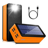 Solar Power Bank 50000mah, Cargador De Teléfono Solar Portát