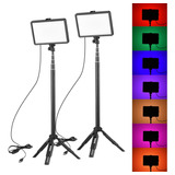 Kit De Luces Led Rgb Andoer Portátiles Para Video