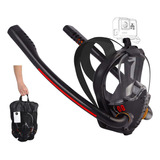 Máscara De Snorkel Integral De Silicone Anti-vazamento Doubl