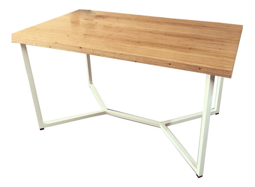 Mesa Industrial Nordico Hierro Madera 120x60x75 Mel Paraiso