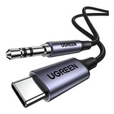 Ugreen Cable Auxiliar Audio Tipo C A 3.5mm Coche Chip Dac 1m