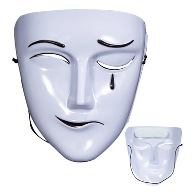 Máscara Blanca Máscara De Disfraz Mascarilla Facial De Dolor
