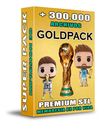 Pack Stl Gold, Membresia De Por Vida, Stl Archivos Premium
